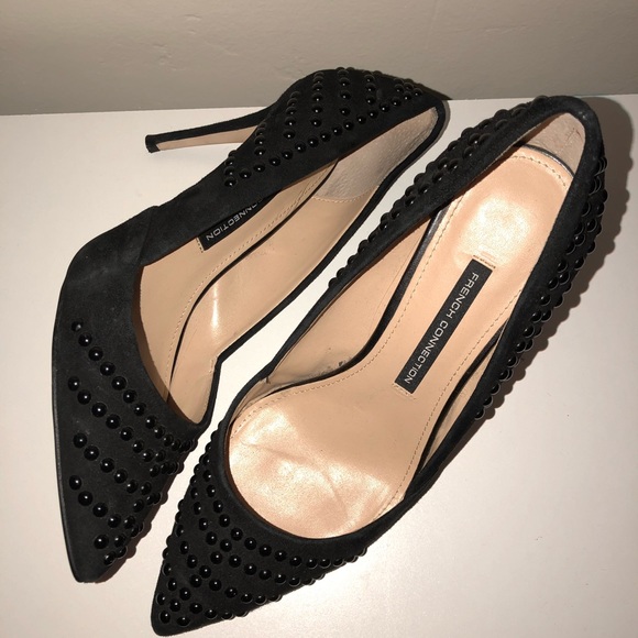 French Connection Shoes - black suede french connection pumps